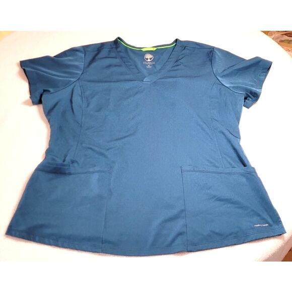 Womens Scrubs Lot 3 Tops 1 Pants Sz XL Healing Hands Scrubstar Wonderwink - Picture 12 of 13